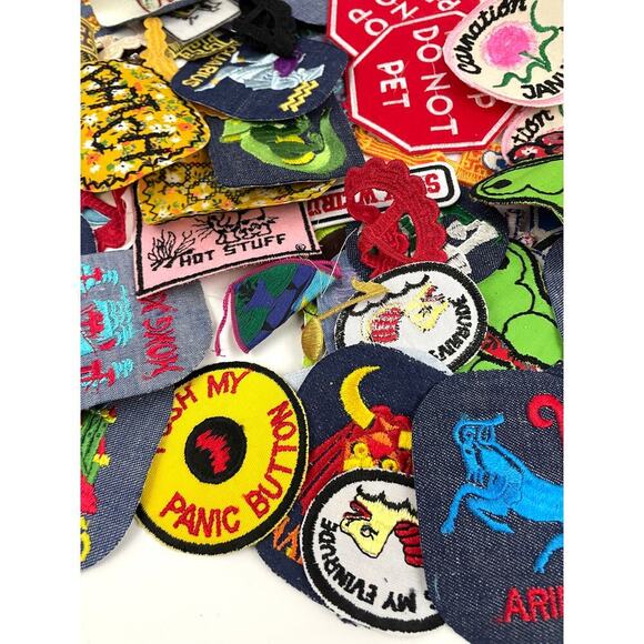 150 PC Assorted Sewing Applique Patches Iron on Sew On NEW Mixed Sequin Crafting - Picture 13 of 16